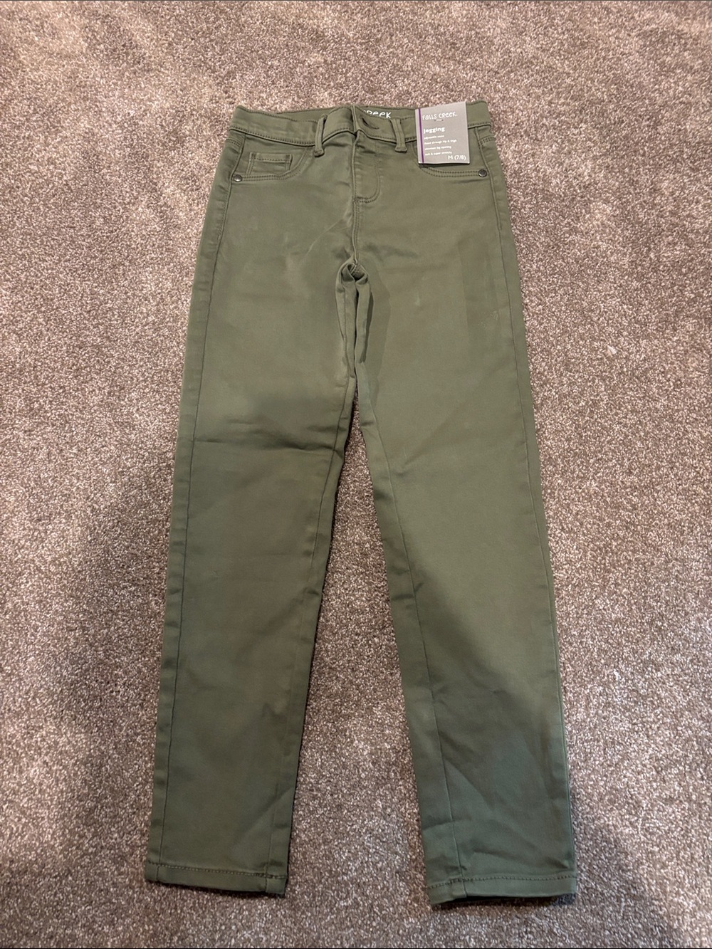 Olive Green High-Rise Skinny Pants girls size 7/8
